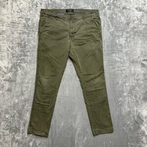Matchstick Straight Chino Men's Pants Size‎ 36 Green